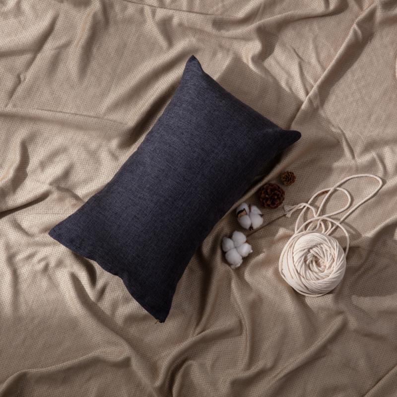 1 шт. наволочка льняной чехол для подушки украшение дома домашний диван прикроватная подушка чехол наволочка наволочка Black 30cmX50cm