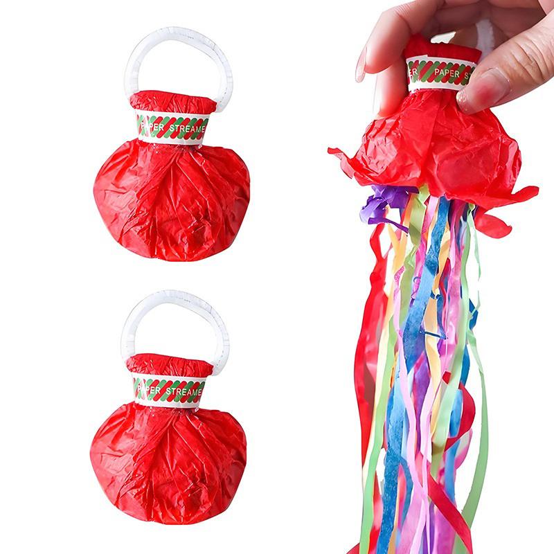 30-1Pcs Colorful Hand Throw Confetti Poppers Throw Streamers Poppers Paper Crackers Magic Paper Ribbon For Wedding Birthday Party
