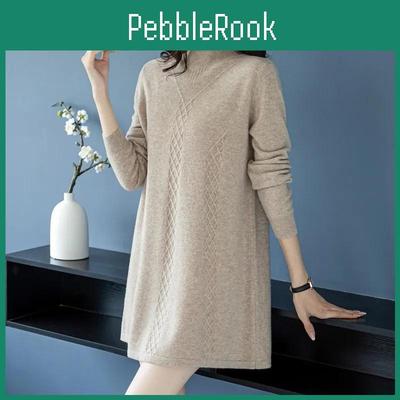 Sweater Pullover Autumn Winter Women Korean Loose Longsleeve Knit Sweater Midlength Bottoming Sweaters Female Clothes Tops