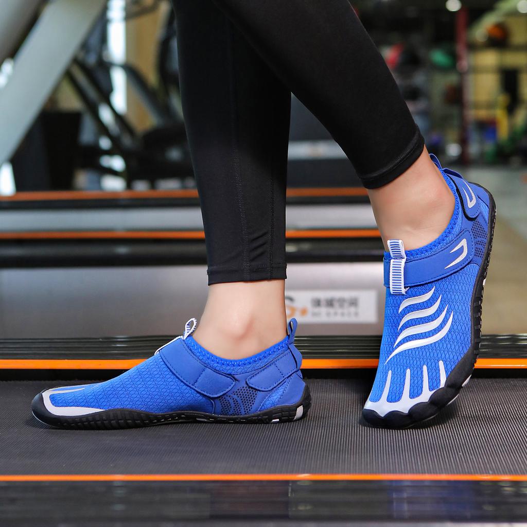 Summer fitness swimming shoes men's five-finger beach shoes couple outdoor casual shoes platform fitness sneakers