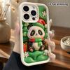 Phone Case: 2D Flat, Suitable for iPhone 18 17 16 15 14 13 Pro Protective Case, Christmas Panda, Perfect Holiday Gift for Christmas and Halloween