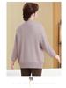 Knitted Fleece-Lined Sweater for Middle-Aged and Elderly Women - Plus Size, Autumn/Winter