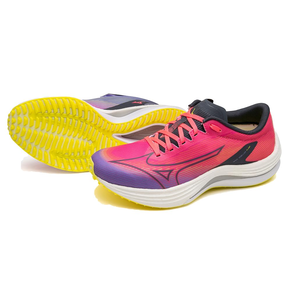 

Беговые кроссовки Wave Rebellion FLASH для Розовый x Черный x Фиолетовый см 2E [Mizuno] Женские, (Асимметричный) 23,0