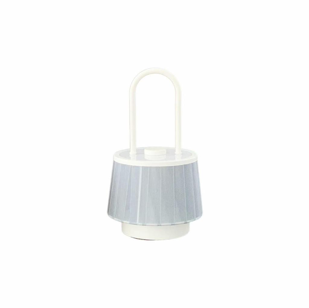 Wicker Fabric Desk Lamp with USB - LED Night Light for Bedroom, Study, or Outdoor Use
