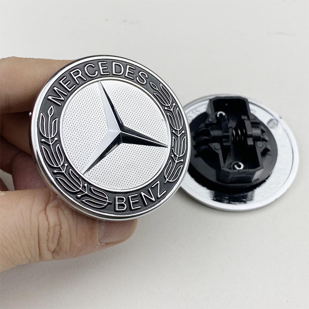 1pcs 57mm Car Front Hood Emblem Badge Bonnet For Mercedes Benz W204 W205 W212 W213 W221 W177 W246 GLA GLC CLA Car Accessories