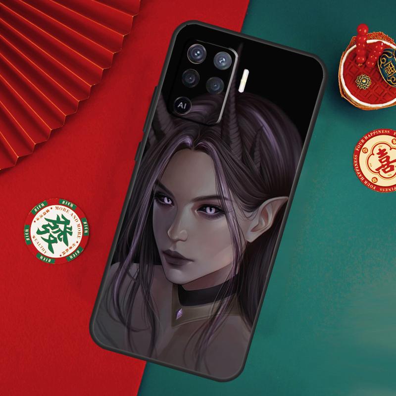 Devil Woman Case For Oppo A78 A98 A58 A38 A18 A54 A74 A94 A80 A60 A40 A96 A76 A16 A15 A17 A57 A5 A6 Pro