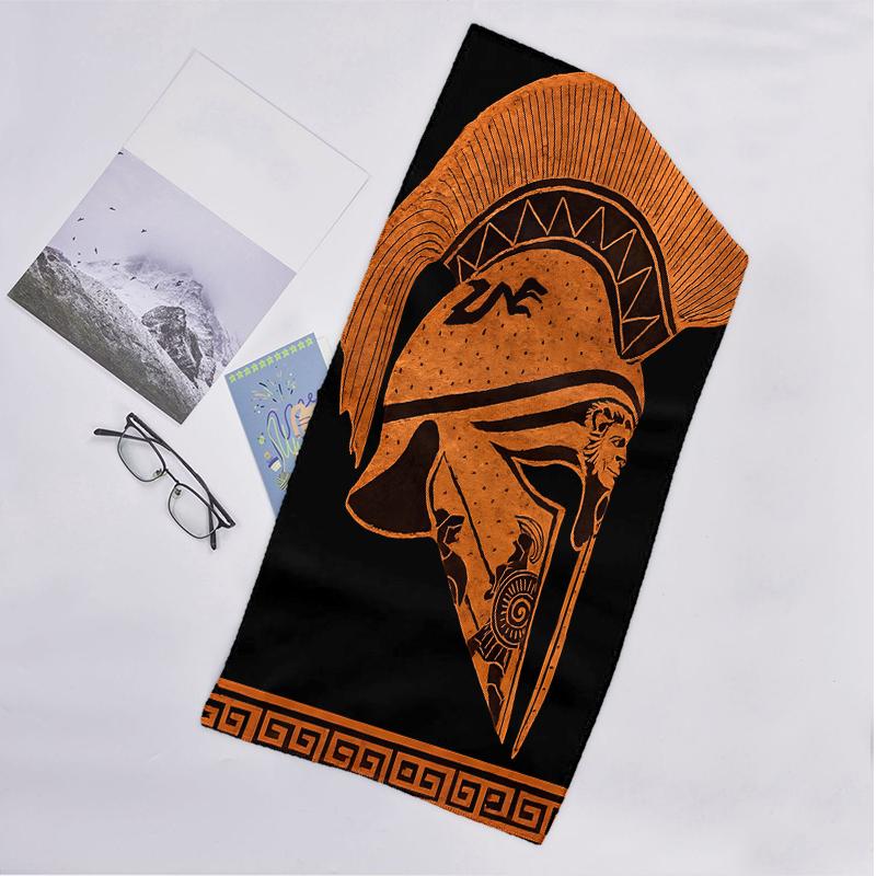 Gladiator Helmet Fashion Beach Towel: Ideal for Summer Adventures Soft, absorbent and quick drying suitable for swimming and bathing