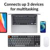Keychron K8 Wireless Gaming Mechanical 87 US White LED Gateron G Pro Mechanical Wired and Bluetooth Compatible with Mac and Rollover G Pro Mechanical