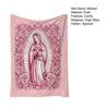 Manta da Virgem Maria e Rosas Manta Religiosa Macia Manta Aconchegante para Sofá Cama Decoração de Casa Uso para Oração Cristã Meditação
