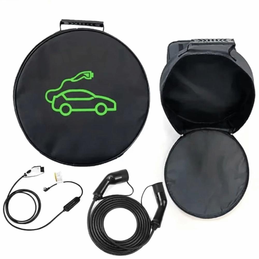 Spacious Inner Space EV Charging Cable Storage Bag Car Charging Cable Organizer Bag  Outdoor Use