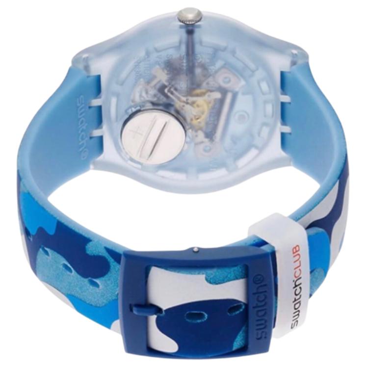 SWATCH Unisex 41mm Blue Watch SUOZ215 SUOZ215