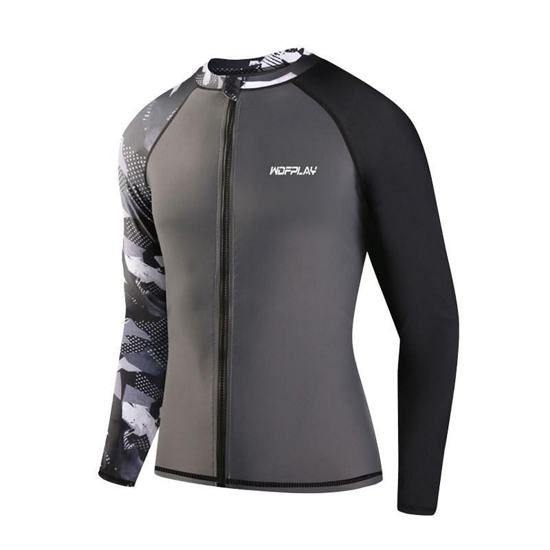 Diving Suit Mens Rash Guard Set UV Protection Quick Dry Long Sleeve Top Pants Surfing Snorkeling Swimming