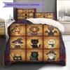 Cartoon Pattern Bedding Quilt Set Quilt Cover Pillowcase Home Decoration Birthday Gift (1 * duvet cover + 2 * pillowcase, without core)
