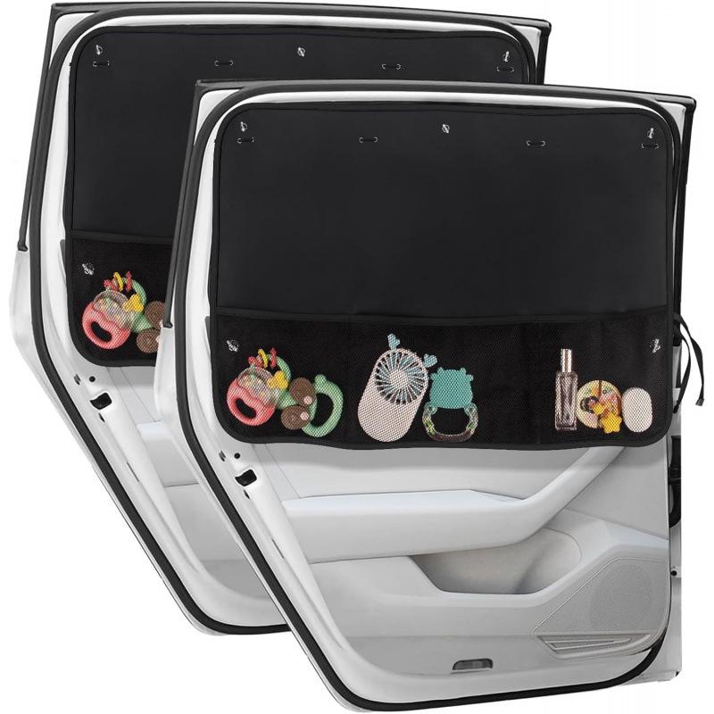 Universal Magnetic Sunshade for Car Window - Rear Seat Blackout with Suction Cup for Heat Insulation and Sun Protection