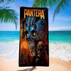 P-Pantera Band Microfiber Blanket Quick Drying Beach Towels Oversized Printing Super Absorbent Pool Towel Blanket