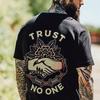 Hot Polyester Summer Tshirt Men Vintage T-shirts Male Oversized Quick Dry  Weird Short Sleeve Fashion Casual Elastic  Tees Top