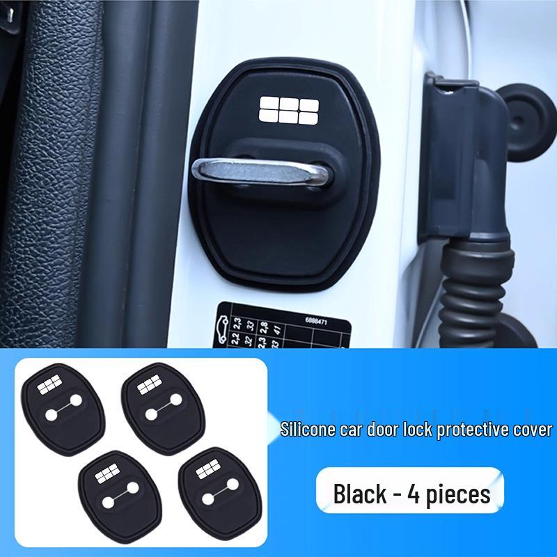 Silicone Shock-Absorbing Door Lock Cover for Geely Xingyue/Xingyuan/Boyue L