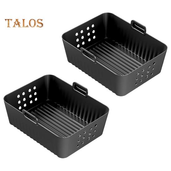 

2 шт. силиконовых вкладышей для фритюрницы Ninja SL400UK, антипригарная силиконовая форма для выпечки, не содержащая бисфенол А, маслостойкая, аксессуар для фритюрницы 2pcs