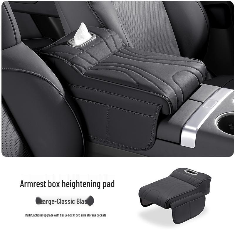 Universal Car Central Armrest Pad: Elevated Elbow Support & Protective Cover