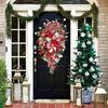 1 Stück Weihnachtskranz Girlande Zuckerstange Schleife Ornament Weihnachten Haustür Hängend Wand Heimdeko