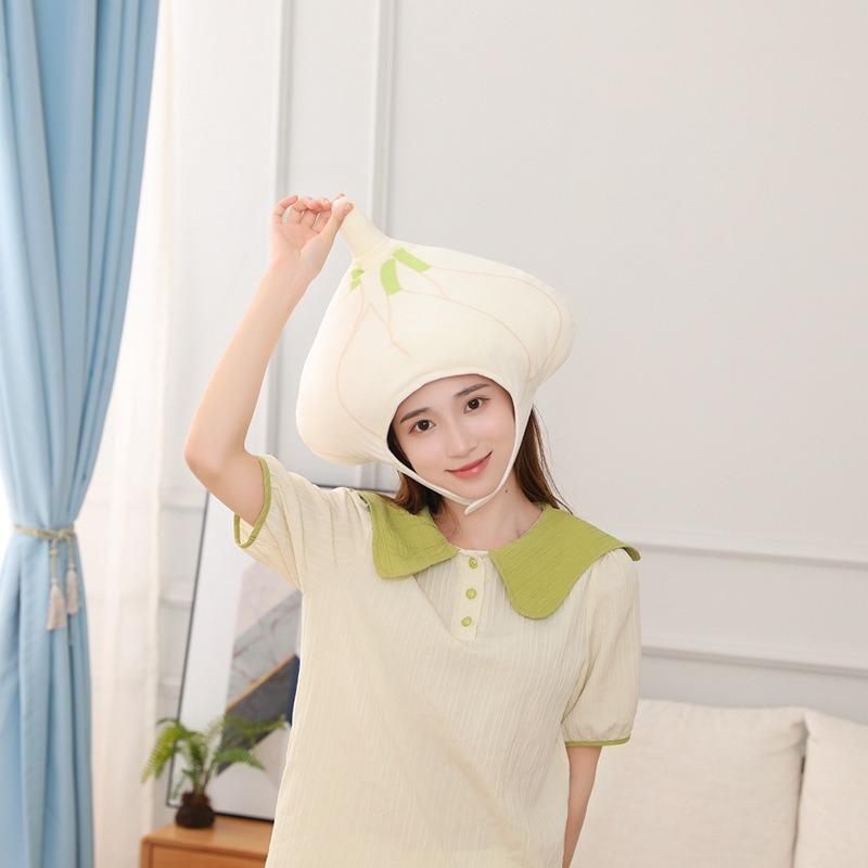 Garlic headgear, hat, photo props, photo props, cartoon headgear, performance props