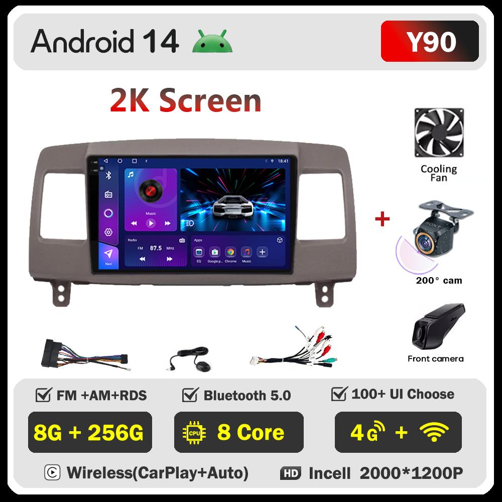 Android 14 For Toyota Mark II 9 X110 2000-2007 Car Multimedia Video Player Stereo Head Unit Autoradio Touch Screen GPS 5G Wifi