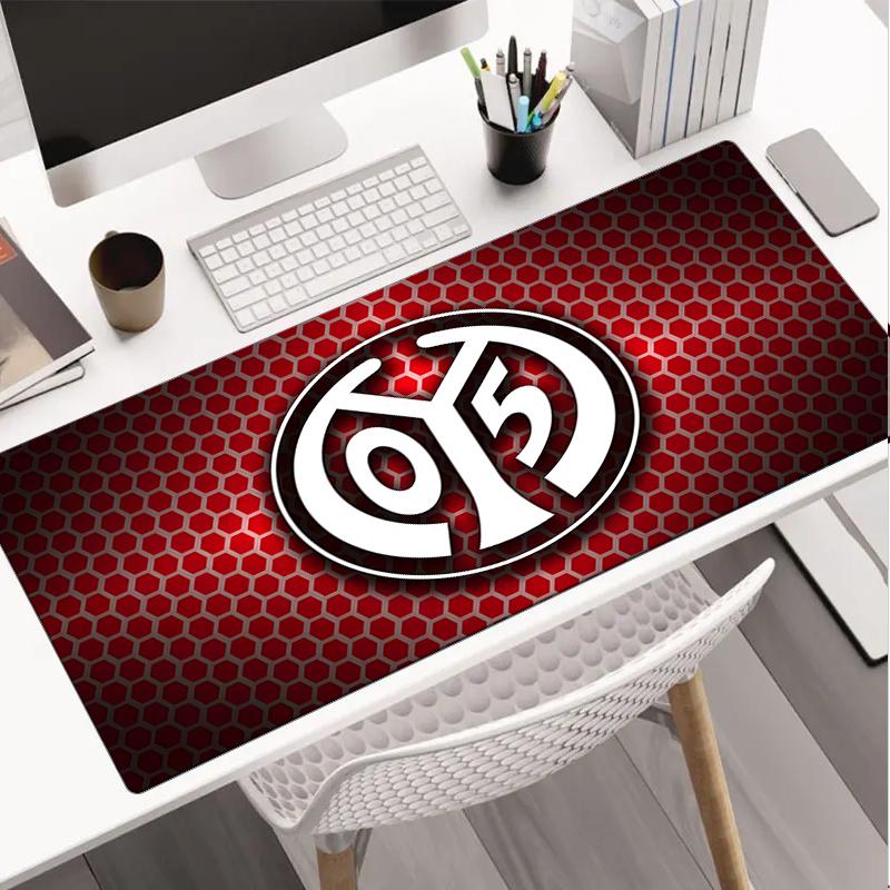 Mainz Fußball Wappen Mauspads, Gaming Mauspads, Tastaturpads, Schreibtischdekoration für Computer Notebook Fan Geschenk Geburtstagsgeschenk