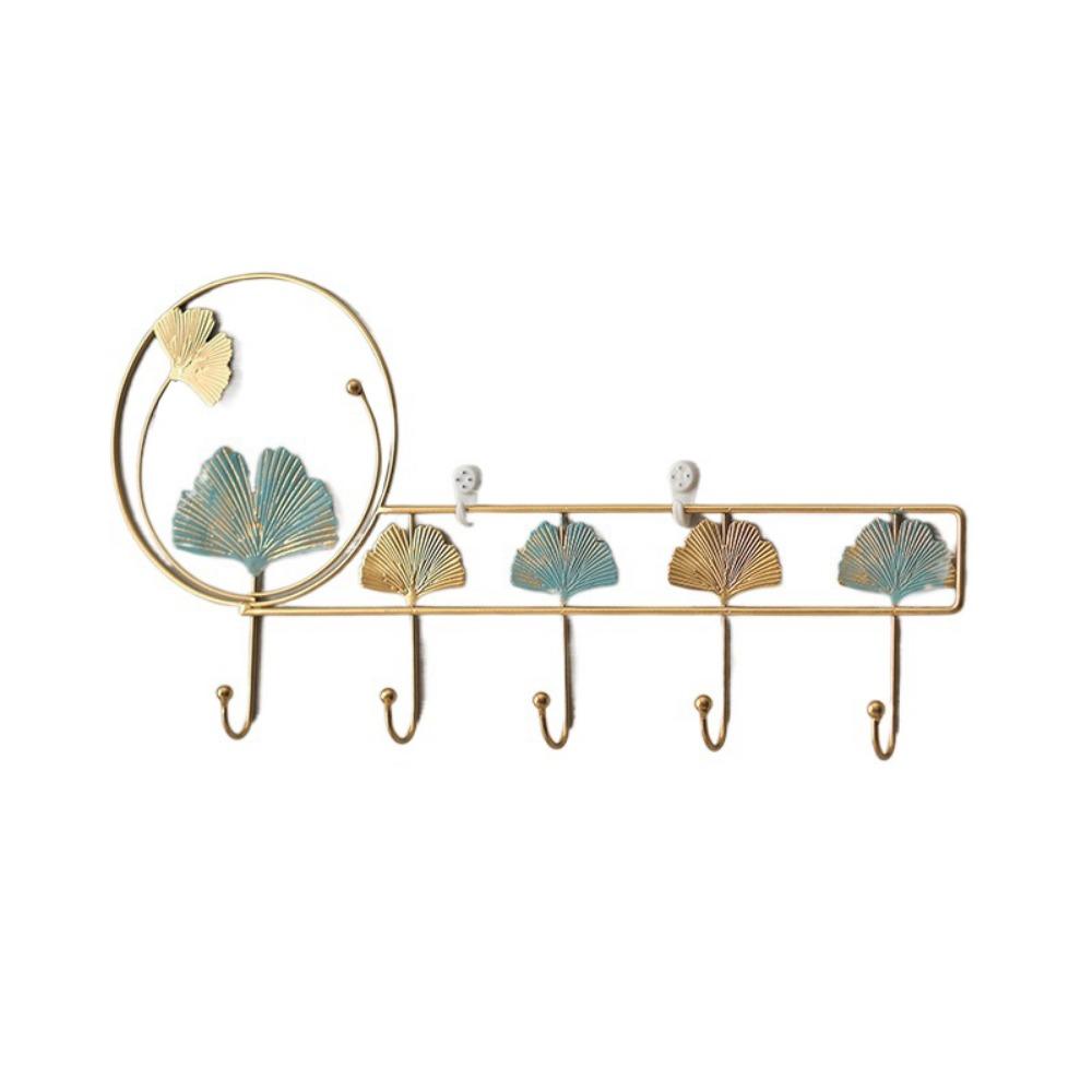 Nordic Style Hanging Key Holder Handmade Metal Storage Rack Iron Art Coat Hanger  Room Decorative