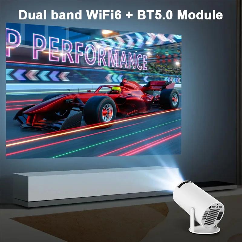 4K Android 11 Dual Wifi Portable Projector 1080P 1280*720P Home Cinema Outdoor Projector