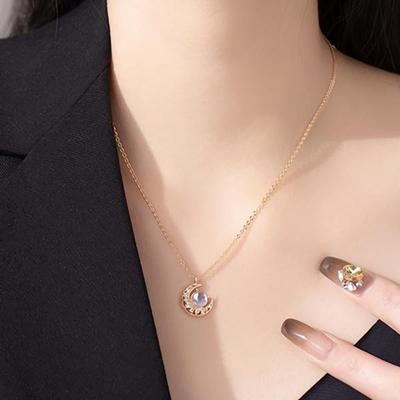 Women's Accessories Moonlight Glass Chain Necklace