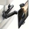 Car Rear Headrest Tablet Phone Holder, Compatible with Tablets, Suitable for 4.7-12.9 Inch Devices, Adjustable for Safety, Suitable for Road Travel