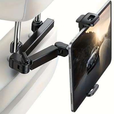 Car Rear Headrest Flat Mobile Phone Holder, Compatible with Tablets, Suitable for Devices Ranging from 4.7 To 12.9 Inches