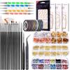 Nail Art Accessories Set Nail Decoration Kit 15Pcs Nail Pens 5Pcs Dual-ended Dotting Pens Nail