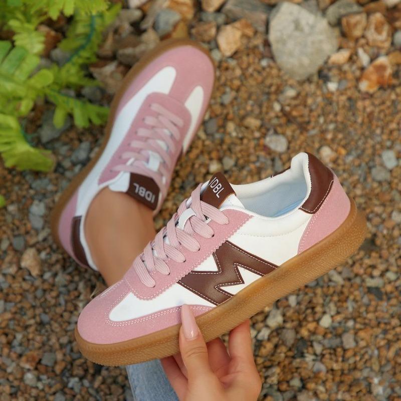 Fashion Women's Sporty Casual Flat Shoes Spring Autumn New Style Flat Bottom Casual Comfortable Slip-On Running Shoes Large Size