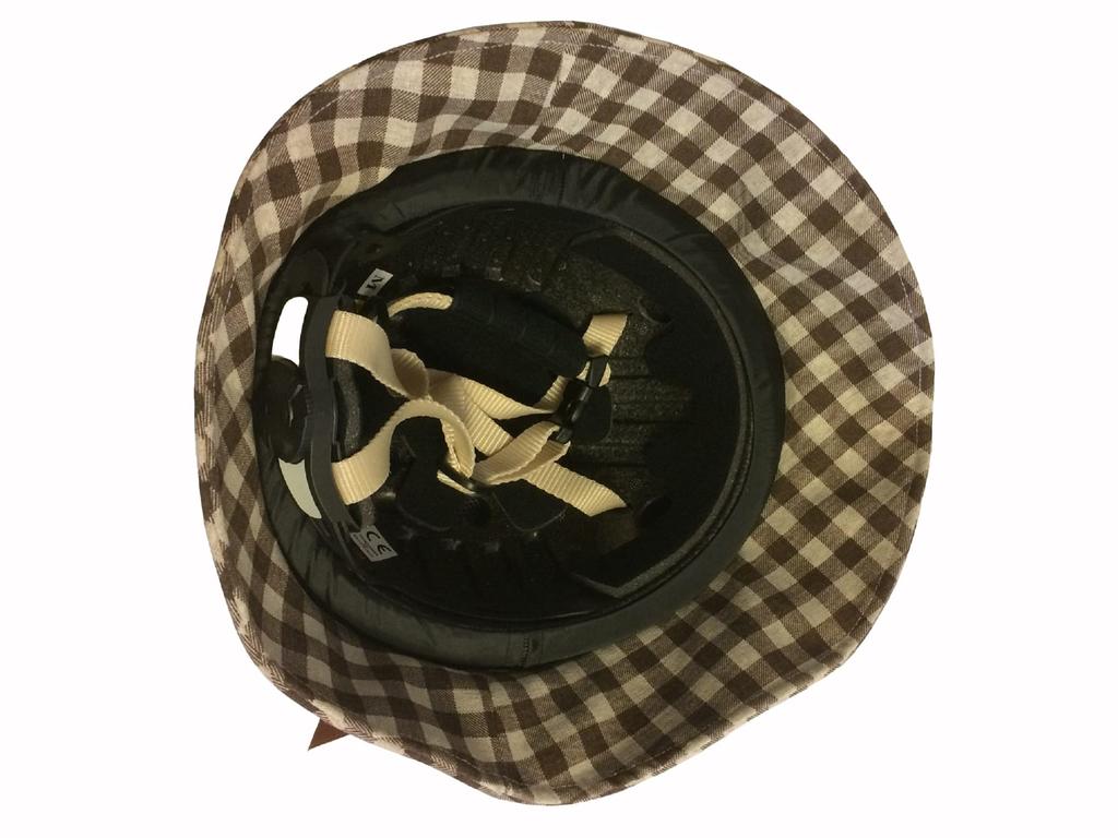 CAPOR Camellia Fahrradhelm mit austauschbarem Check Größe L C622FBDN Hut, Braun, (59-62 cm),