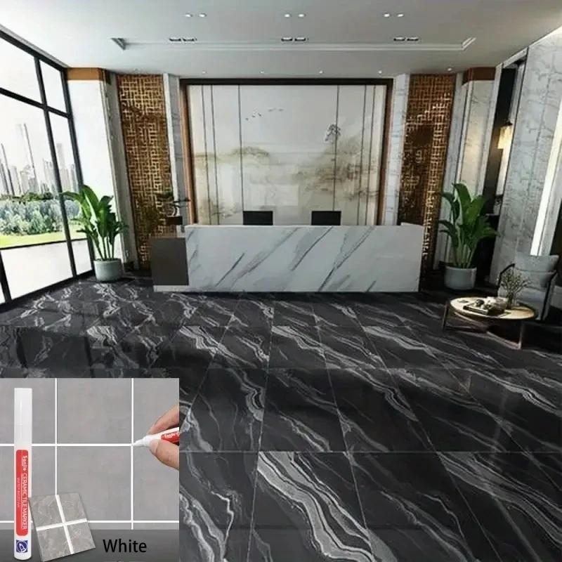 Waterproof Ceramic Tile Grout Marker, Mold-Resistant Seam Pen for Kitchen & Bathroom Wall and Floor Repair Repair Marker