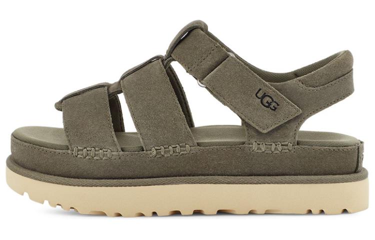 UGG Cow Split Leather Fashion Sandal Women s Moss Green 1137890-MSG 37