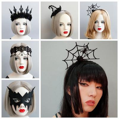 Headpiece Halloween Headband Spider Witch Hat Hairband Novelty Halloween Mask  Photo Props
