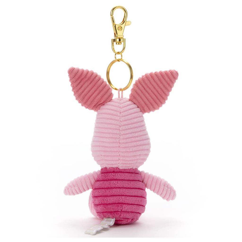 Disney Character Corduroy Plush Keychain Piglet, Approximately 14cm Tall, 721342