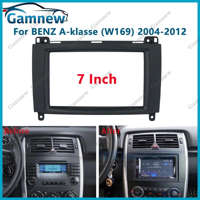 7 inch 2DIN Car Fascia Radio Panel For BENZ B200 W169 W245 Vito Viano 2006+ Frame Kit Install Facia Face Plate