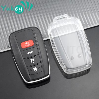 Transparent Car Remote Key Case Cover Shell Fob Keyless For Toyota Corolla Prius Camry CHR C-HR RAV4 Altis Land Cruiser Prado