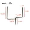 U-Shaped Double-Headed Drum Connection Rod with Jazz Percussion Cowbell Extension Clip & Stand