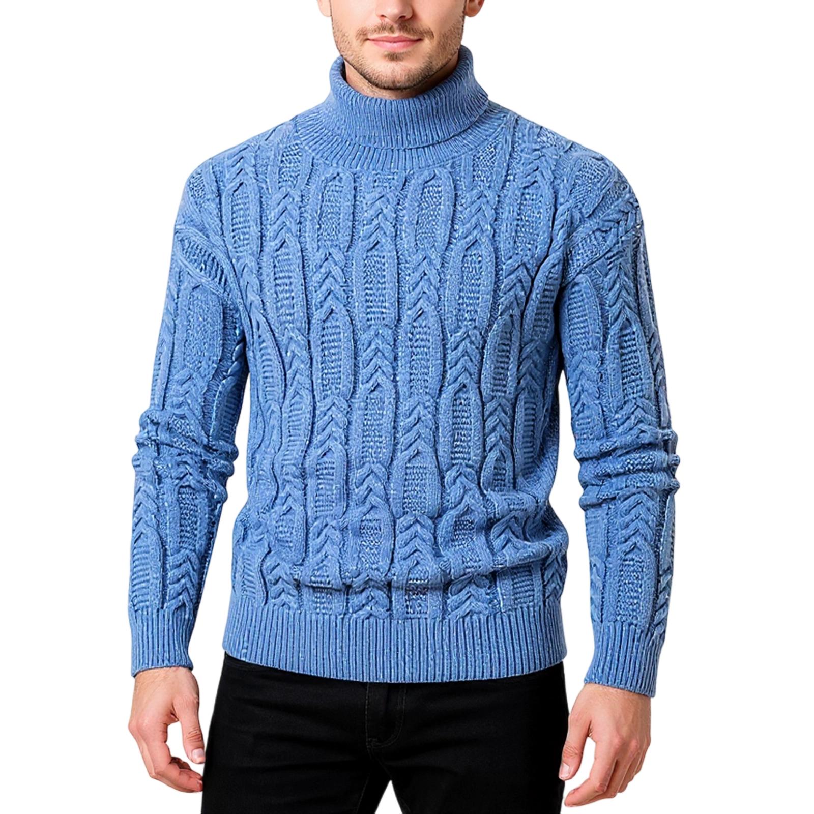 

Чоловічий Популярний Модний Дозвілля Гао Лін Самовдосконалення Збереження Тепла Пуловер В язаний Светр M синій