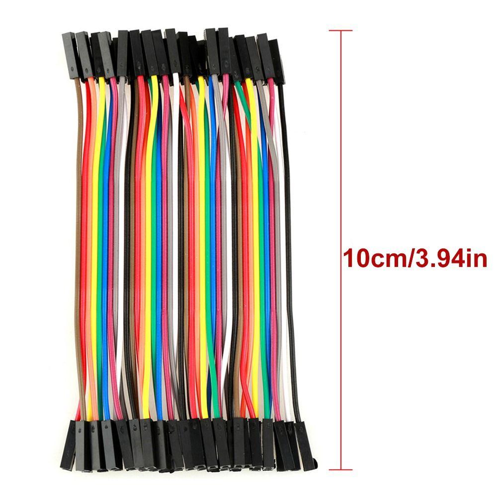 5 PCS 40 Pin Female to Female Dupont Wire Colorful Breadboard Jumper Wires  for Raspberry PI