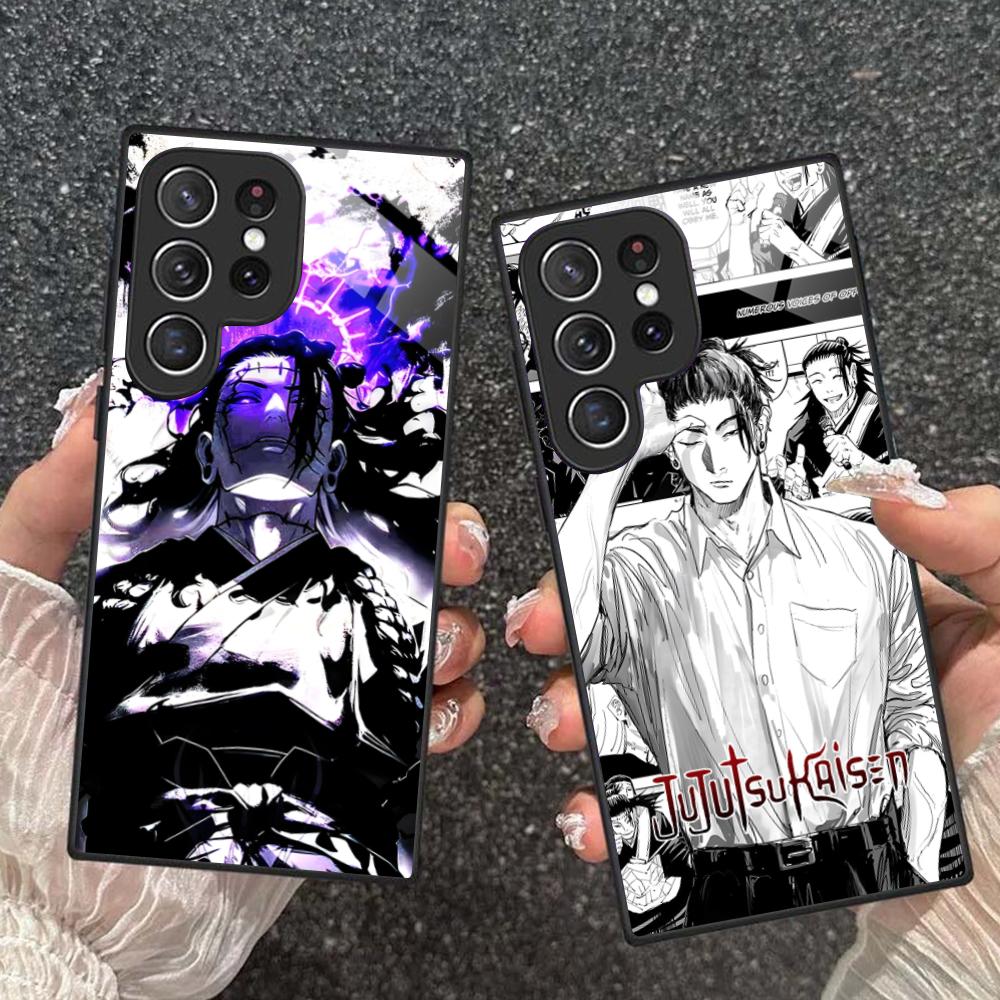 Jujutsu Kaisen Geto Suguru Phone Case for Samsung Galaxy A56 55 54 53 52 51 36 35 34 23 16 15 5G Glass Colorful Cover Luxury