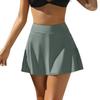CHARMLEAKS Women Swim Skirt Short with Side Pockets Bathing Suit High Waist Swimsuit Bottom