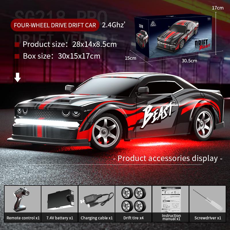 ZLL SG218Pro Car With Remote Control 4WD Wheel Drive 1:16 Traction Car Lightweight  Racing Toy Model