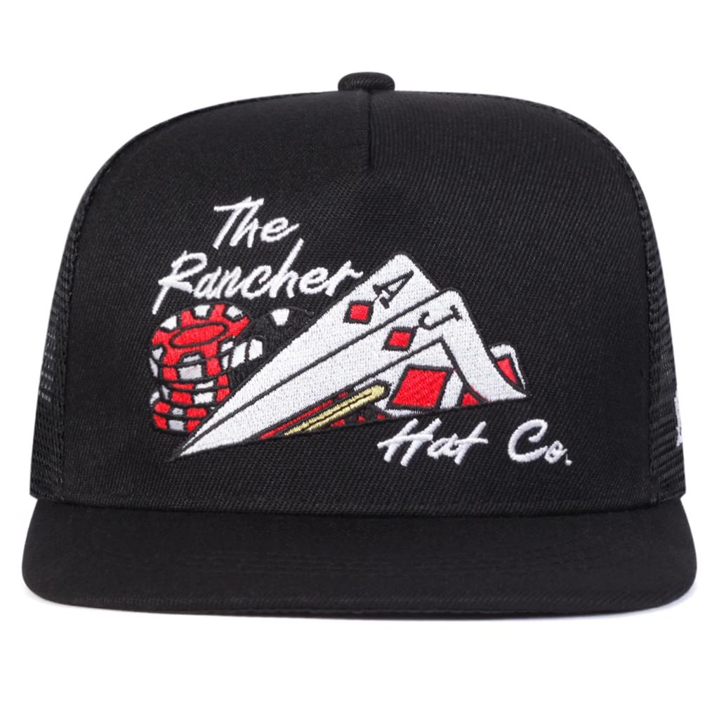 Unisex Poker Embroidery Baseball Net Hats Spring Summer Outdoor Adjustable Casual Hip-hop Trucker Caps Sunscreen Hat