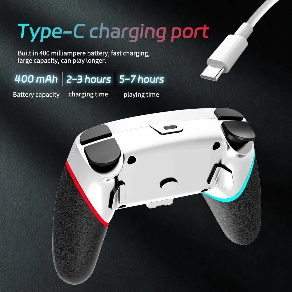 Wireless Switch Controller Compatible with Switch/Lite/OLED Remotes Multi-platform Support with Acceleration, Wake-up Function