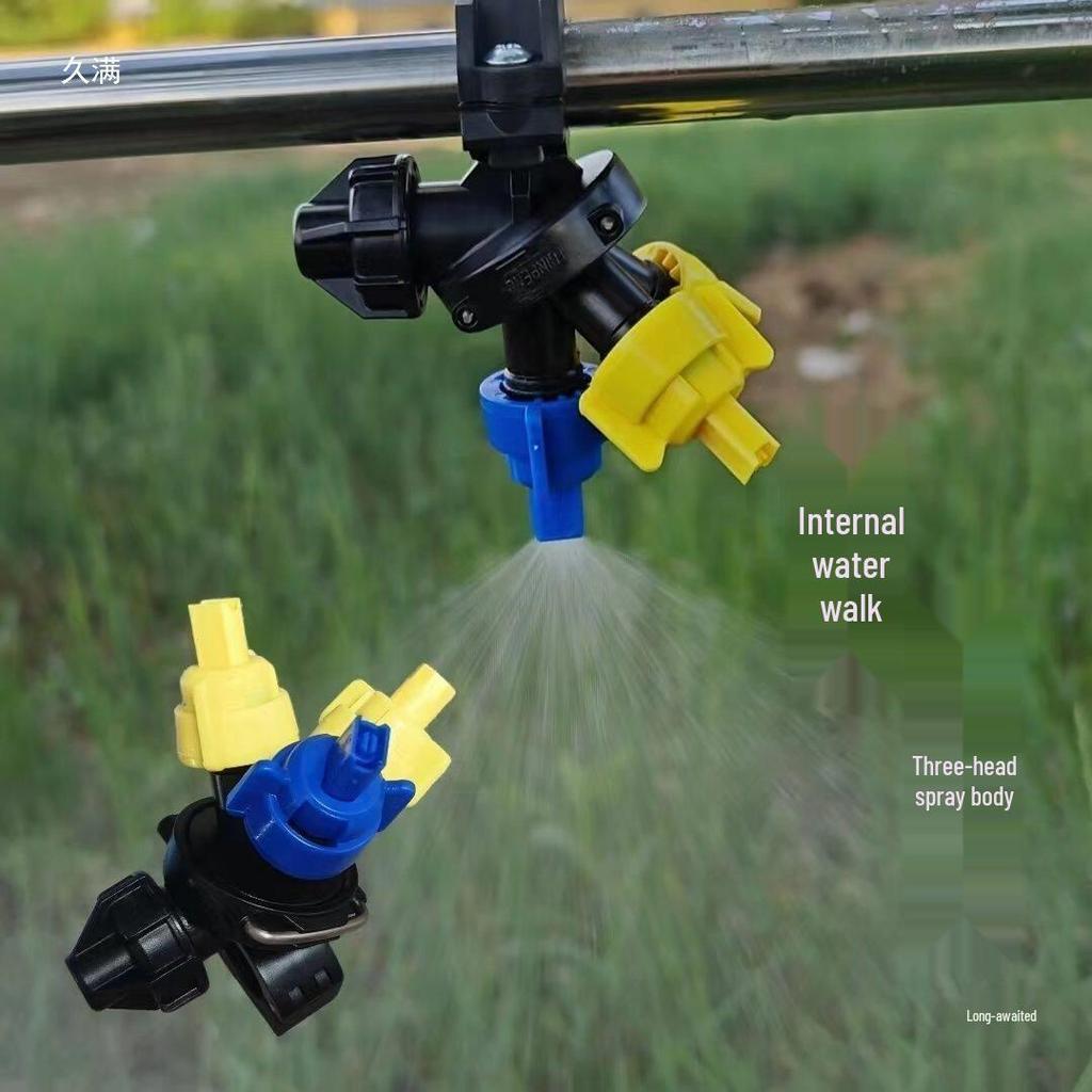 Agricultural 360° Rotary High-Pressure Three-Head Sprinkler Atomization Sprayer